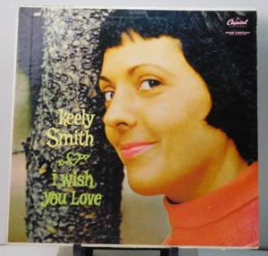 Keely Smith ~ I Wish You Love 1958 Capitol T914 Mono LP ANDY WARHOL ART ON BACK - Foto 1 di 4