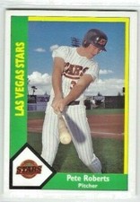 1990 CMC Las Vegas Stars (Triple-A San Diego Padres) Pete Roberts