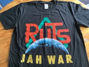 The RUTS - Jah Wah T-Shirt Black Size Medium New Punk Reggae The Clash Damned - Picture 1 of 2