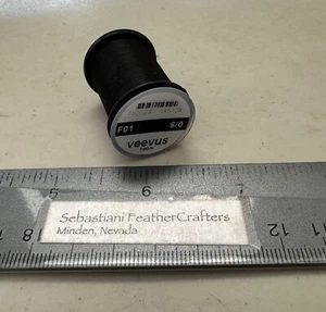 Carrete VEEVUS 6/0 negro 100 m rosca un - Imagen 1 de 2