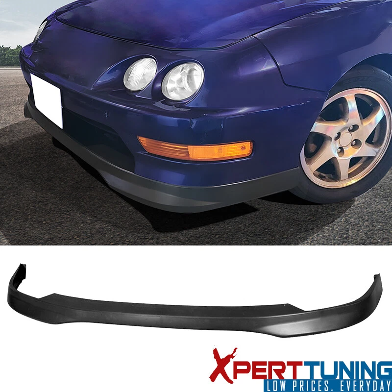 Fits 98-01 Integra T-R Type R Unpainted Black Front Bumper Lip Chin Spoiler PP - Imagem 1 de 4