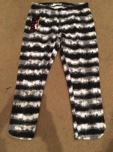 Nuevo con etiquetas Sin límites Hippie Peace Capri Leggings Juniors Tie Dye Negro Blanco Pequeño - Imagen 1 de 1