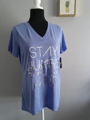 Camisa Xersion Activewear para mujer talla PL ropa deportiva entrenamiento top lila cuello en V  Foto 1 de 4