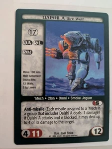 Battletech CCG DAIDHI A Dire Wolf - Picture 1 of 4