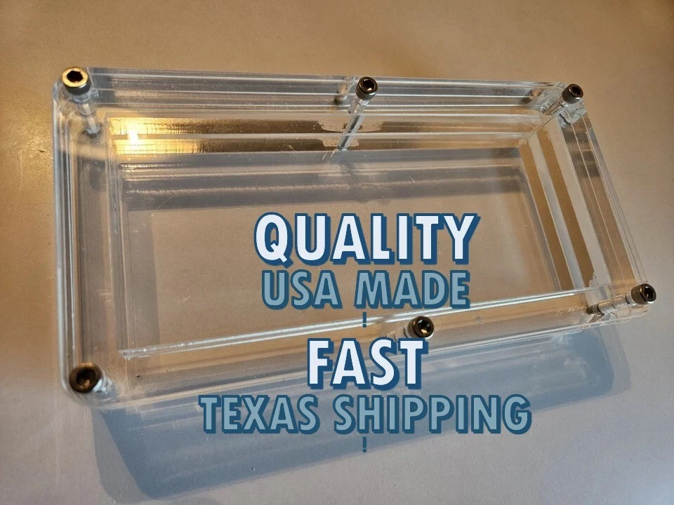 Acrylic BEP 100 US Bank Note Display Slab Dollar Bill Case Money Holder