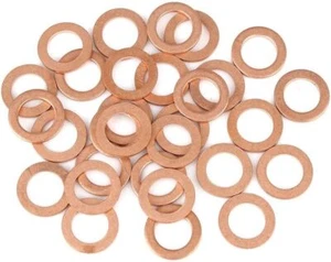 M18-M60 Solid Copper Flat Washers To Fit Bolts & Screws Many Size - Picture 1 of 5