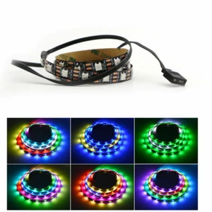 Adressierbare PC Gaming LED Streifen Leuchten Gehäuse Gamer ws2812b 3Pin ARGB 5V - Bild 1 von 21