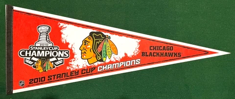 Chicago Blackhawks 2010 Stanley Cup Champions Pennant Cover