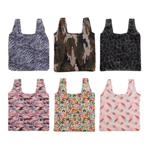 Large Foldable Eco-Friendly Grocery Bag Reusable Thickened Travel Shopping Tote - Picture 1 of 21