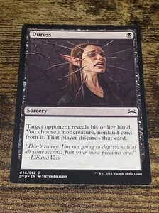 Duress 46 Divine vs. Demonic Duel Decks Anthology MTG Magic The Gathering L9666* - Picture 1 of 2