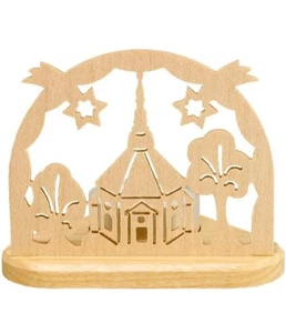 Portavelas iglesia de Seiffen natural - Torsten Unger Erzgebirge - NUEVO & EMBALAJE ORIGINAL - Imagen 1 de 2