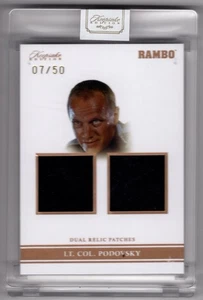 2024 Keepsake Edition Rambo LT. Col. Podovsky #223 Dual Relic Patch /50 SSP - Picture 1 of 2