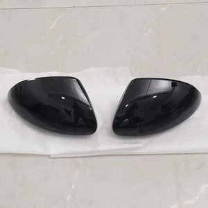 Gloss black Door Rearview Side Mirror Cap Cover For Volkswagen Tiguan 2008-17 US - Picture 1 of 9
