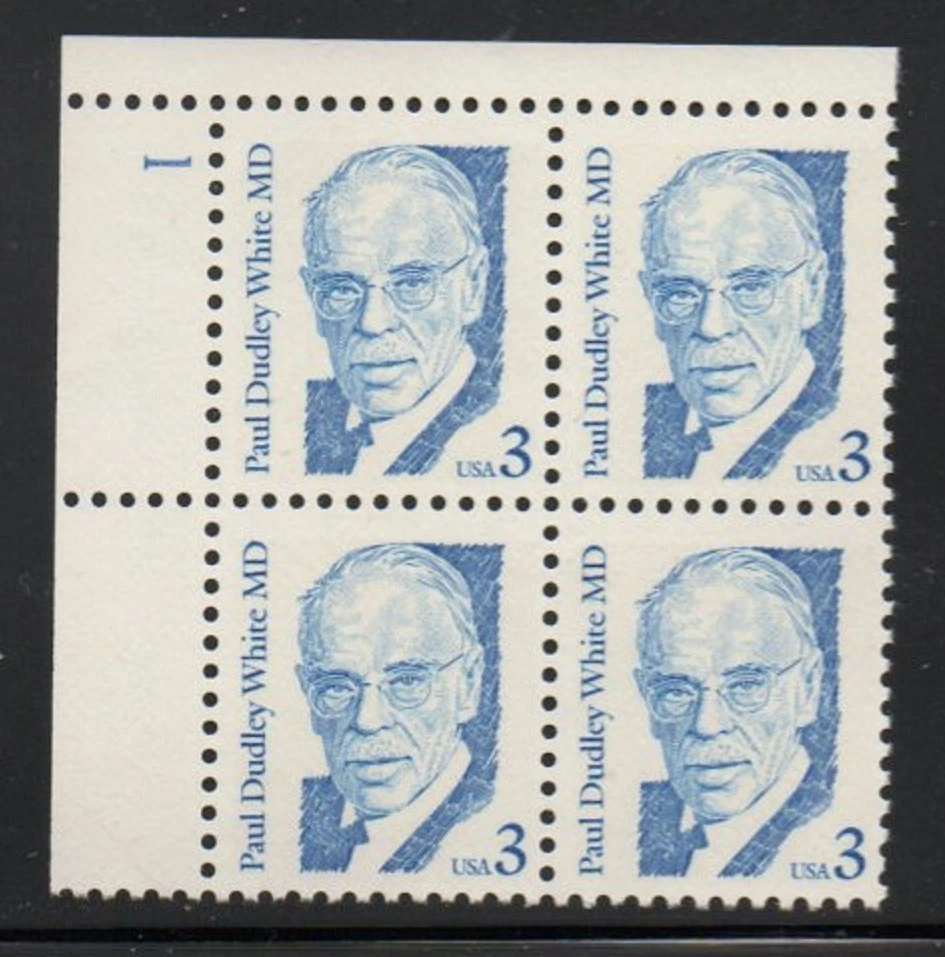 ALLY'S STAMPS US Plate Block Scott #2170 3c Dr. Paul White [4] MNH F/VF [STK] - Image 1 of 1