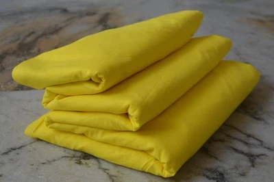 Yellow Plain Fabric 100% Cotton 15 Yard Fabric NO TARRIF CHARGES 100%✅ ZK_67 - Image 1 of 4