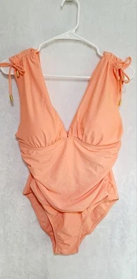 Nuevo Traje de Baño Shore Shapes Para Mujer 12 Melocotón Natación Forma Adelgazante Nuevo con Etiquetas Sujetador Acolchado Foto 1 de 4