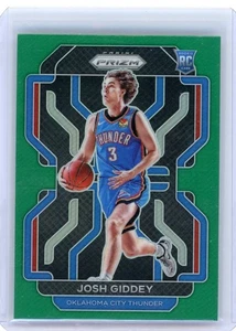 Josh Giddey 2021 Panini Prizm Rookie Green #301 Oklahoma City Thunder - Picture 1 of 2