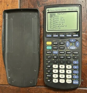 Texas Instruments TI-83 Plus Graphing Calculator With Cover Tested & Working - Picture 1 of 5