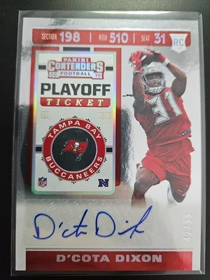 2019 Contenders - #255 Playoff Ticket Auto D'Cota Dixon 42/99 (RC, SER, AUTO)!!! - Image 1 of 2