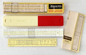Aristo 0908 TriLog Duplex Rechenschieber + Refkarte, Anleitung und Plastikkoffer - Bild 1 von 13
