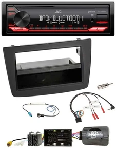 JVC Bluetooth USB DAB Lenkrad Autoradio für Alfa Mito 955 2014-2018 schwarz - Bild 1 von 10