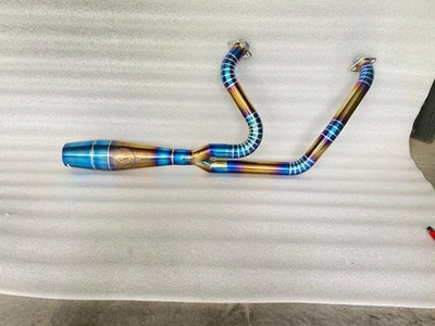 2000-2016 Harley-Davidson Dyna Street Bob FXDB Exhaust Sytem 2 into 1 Fit - Image 1 of 4