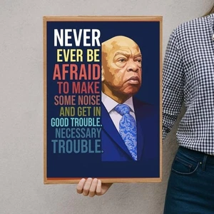Good Trouble Protest Sign For March, Anti Trump Poster, Anti Maga 2025 - Picture 1 of 24