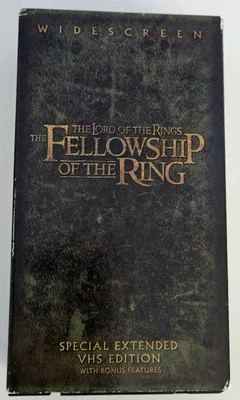 LOTR Fellowship of the Ring Special Extended VHS Edition 2 Tapes Widescreen WORK - Image 1 of 4