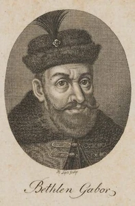 J. LIPS (1758-1817), Bildnis von Bethlen Gabor, Kupferstich Barock Porträt - Bild 1 von 4