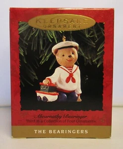 Hallmark Abearnathy Bearinger 1993 The Bearingers adorno de Navidad nuevo en caja - Imagen 1 de 5