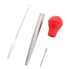  Red Turkey Baster with Brush Best Drill Bits for Stainless Steel