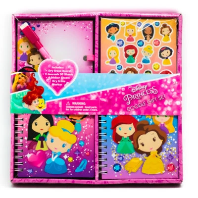 NOVO Conjunto de Doodle Princesa Disney Jasmim Mulan Ariel Belle Pocahontas Cinderela - Imagem 1 de 4