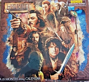 The Hobbit 16 Month 2014 Calendar NEW FACTORY SEALED FREE SHIPPING - Picture 1 of 2