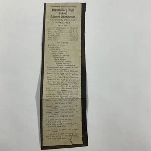 1923 Parkersburg West Virginia High School Alumni Banquet Announcement - Picture 1 of 5