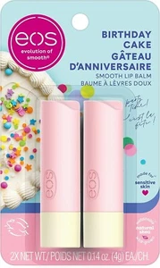 Bálsamo labial liso pastel cumpleaños eos - paquete de 2 - Imagen 1 de 2