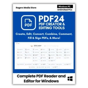 PDF 24 - PDF Editor Software - Convert Text Objects Images Forms & more CD-ROM - Picture 1 of 13
