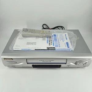Panasonic PV-V4612S VCR VHS Hi-Fi Blue Line Omnivision con control remoto probado funcionando - Imagen 1 de 11