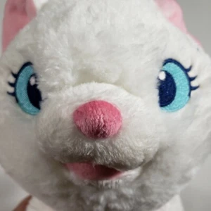 "Peluche Disney Store Aristogatti Marie fiocco rosa gattino bianco imbottito morbido 13"" - Foto 1 di 10