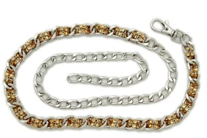 Women Silver Metal Chain Links Hip High Waist Fashion Belt Gold Mesh Size XL XXL - Picture 1 of 12