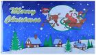 Merry Christmas Reindeer Premium 3x5 3'x5' Woven Poly Nylon 68D Flag Banner