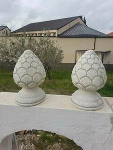 pigna in cemento terminale cancello arredamento esterno arredamento giardino - Foto 1 di 1