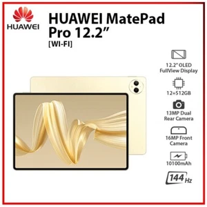 (Wi-Fi) Huawei MatePad Pro 12.2" GOLD 12GB+512GB Octa Core HarmonyOS PC Tablet - Afbeelding 1 van 10