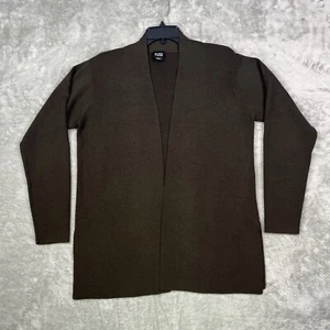 Cárdigan Suéter Vintage Eileen Fisher Frente Abierto Lana XS Marrón Suave Defecto - Imagen 1 de 11