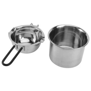 2 Pcs Stainless Steel Melting Pot Chocolate Double - Picture 1 of 12