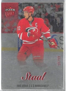 2013-14 Fleer Showcase Ultra Rojo Medallón #28 Eric Staal #D 16/99 - Imagen 1 de 2