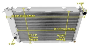 1977 Lincoln Mark V 2 Row All Aluminum Radiator - Picture 1 of 4