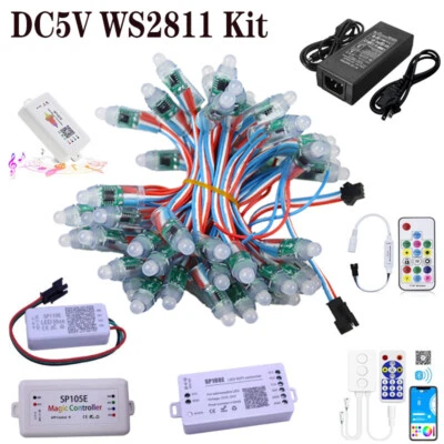 WS2811 IC RGB Pixel LED String Light Wifi Controller and Power Supply Full Kit - Image 1 of 4