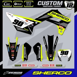 SHERCO ENDURO GRAPHICS CUSTOM GRAPHICS SE SEF 125 250 300 450 BOLT BLK - Picture 1 of 6