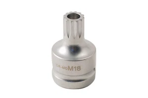 3/4" Dr. Cr-Mo M18 Spline Socket Bit f Volkswagen Golf & Seat Leon Rear Hub Nuts - Picture 1 of 4
