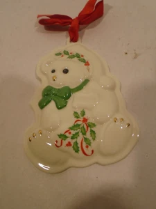 Lenox Holiday Teddy Bear Cookie press /Ornament Cookie recipee packaging - Picture 1 of 4